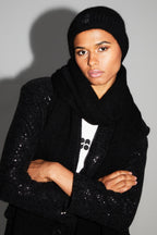 Gorro Fizz Negro 100% Lana Virgen Extra Hecho en Portugal