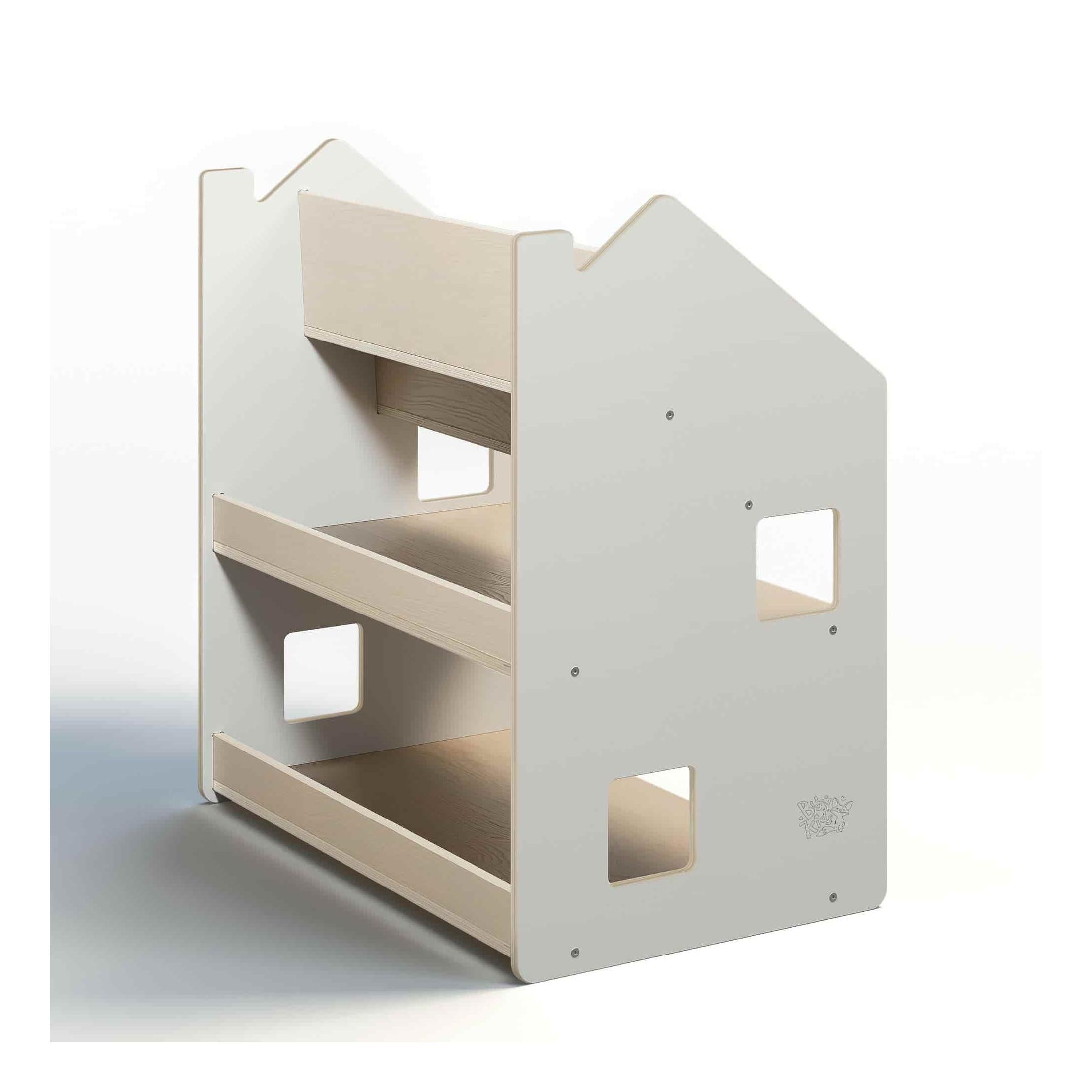 Versatile 2-In-1 Montessori Shelving Unit – White
