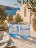 Rainbow - Set De 2 Verres À Eau - Verre - Bleu