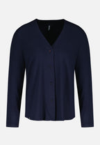 Pyjama-Oberteil Azelle aus Viskose - Marineblau