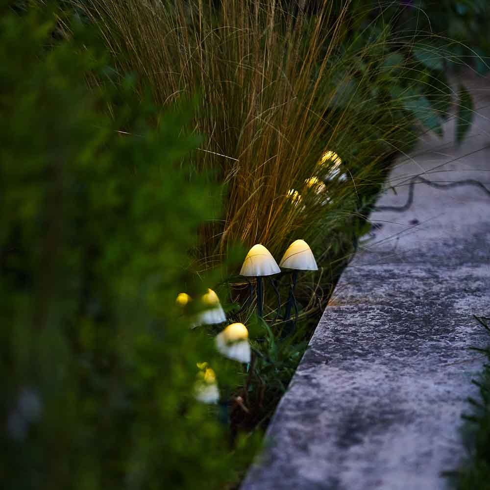Champy - Decoración Luz Solar - Plástico - Blanco