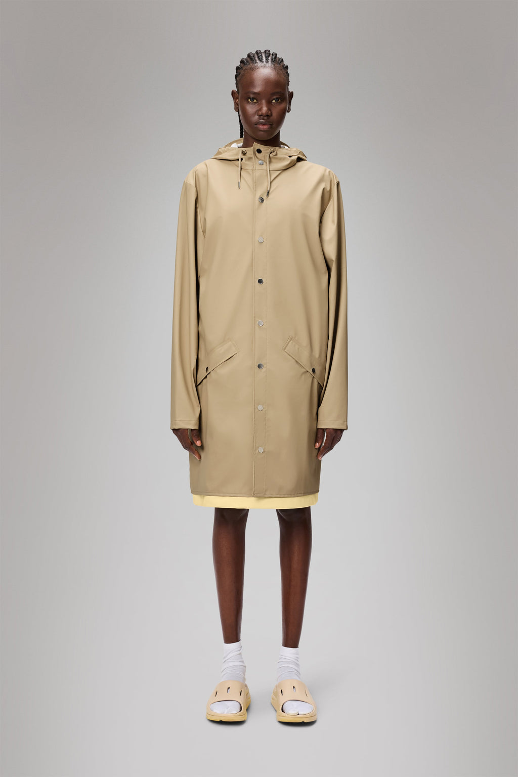 Jakke Long Jacket W3 - Sand - Unisex