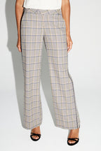 Clark Houndstooth Blue Trousers Made in Italy