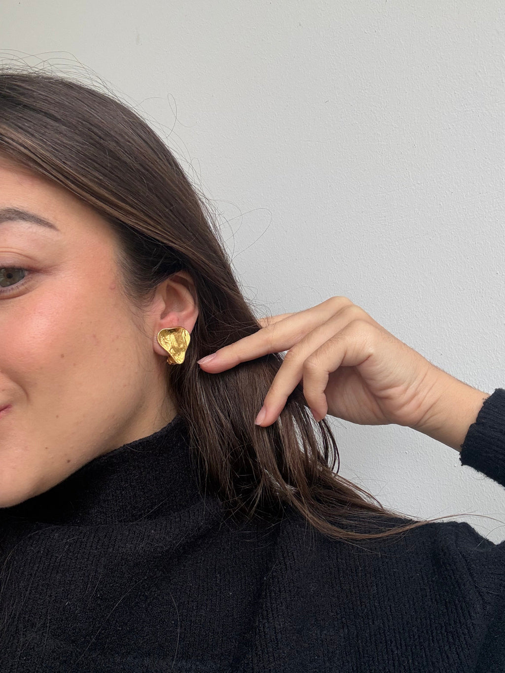 Vintage YSL Earrings - Small Gold Hearts