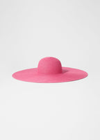 Chapeau Parma Surdimensionné En Paille - Rose