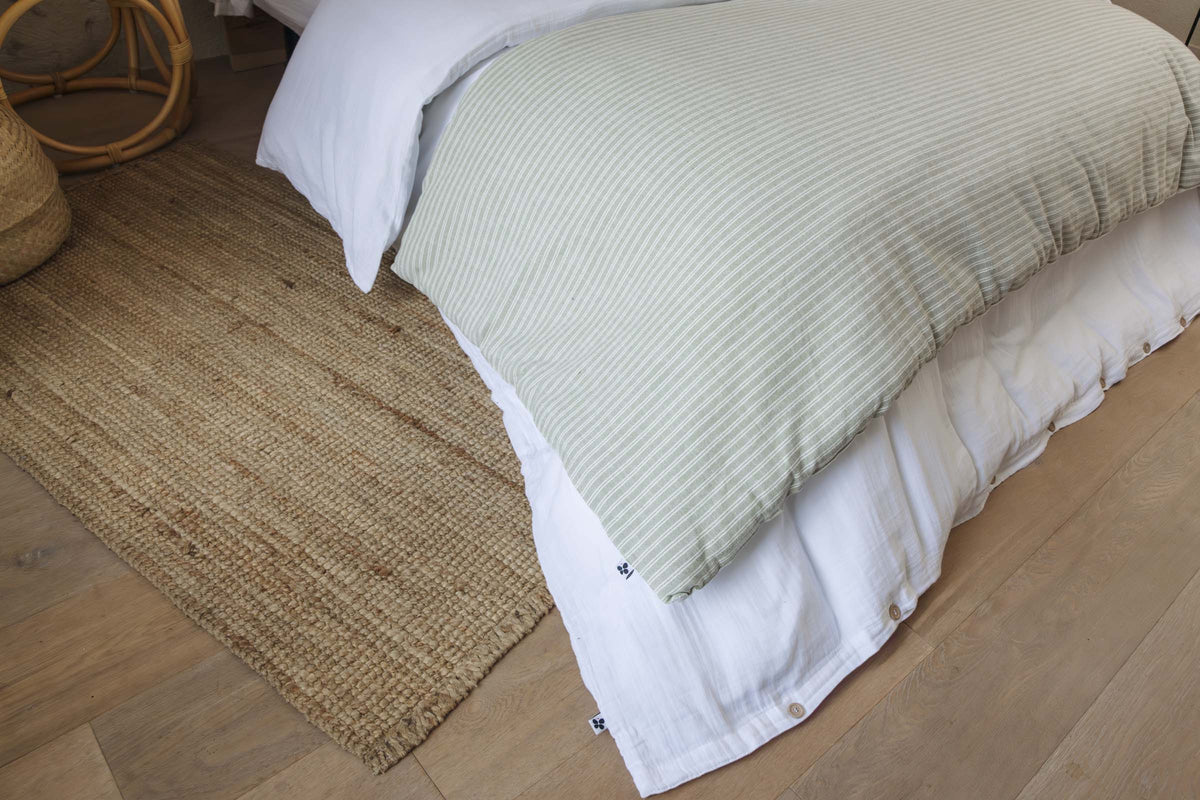 Teo - Pie De Cama - Algodón Texturizado