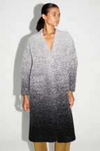 Doriane Bouclettes Jacket Gradient Gray Black Made In Italy