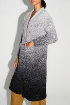 Doriane Bouclettes Jacket Gradient Gray Black Made In Italy