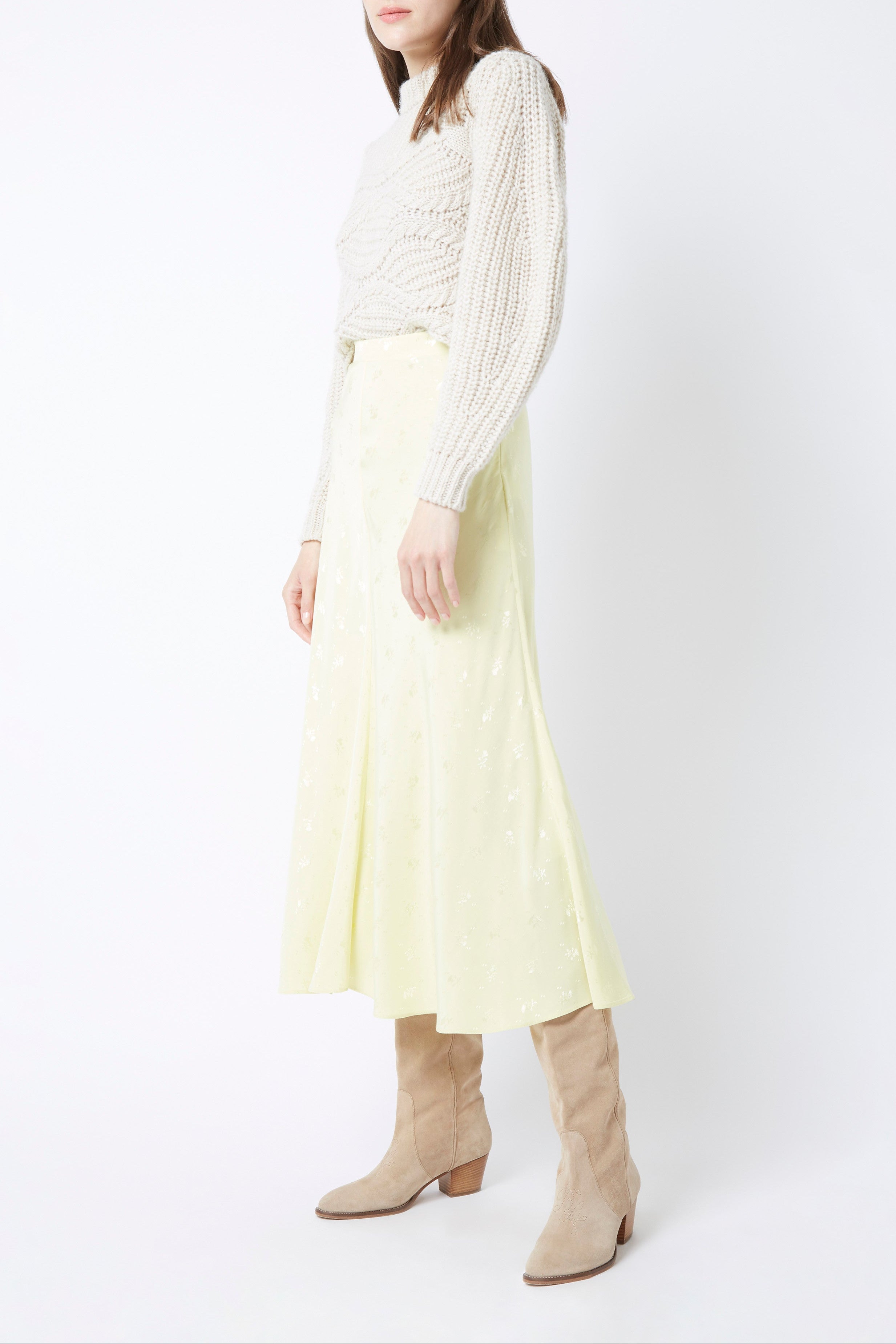 Elton Gift Skirt - plain LIGHT YELLOW