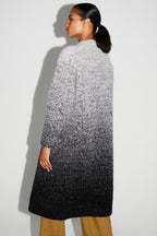 Doriane Bouclettes Jacket Gradient Gray Black Made In Italy