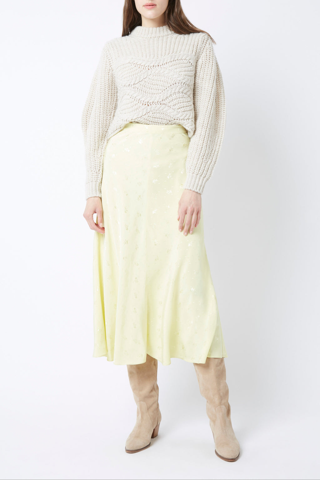 Elton Gift Skirt - plain LIGHT YELLOW