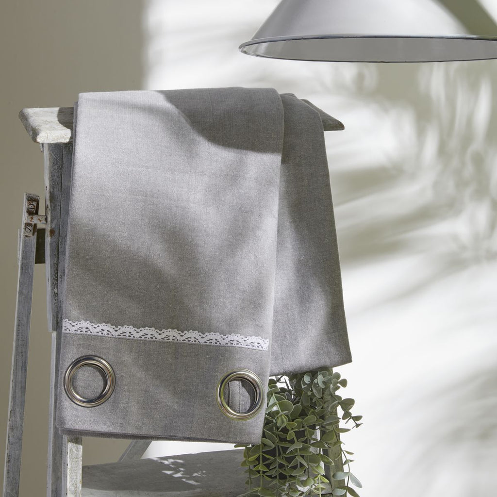 Charme - Cortinas Chambray Capucine - Gris