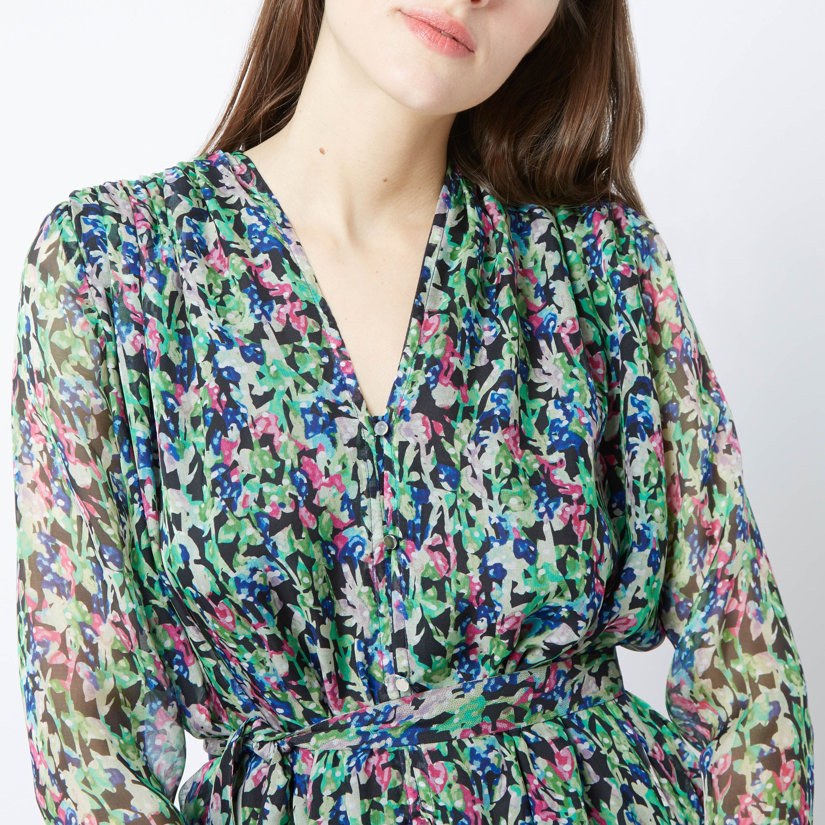 Edward Monaco Dress - print GREEN