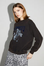 Sweatshirt Eddie Black Tiger Fabriqué Au Portugal