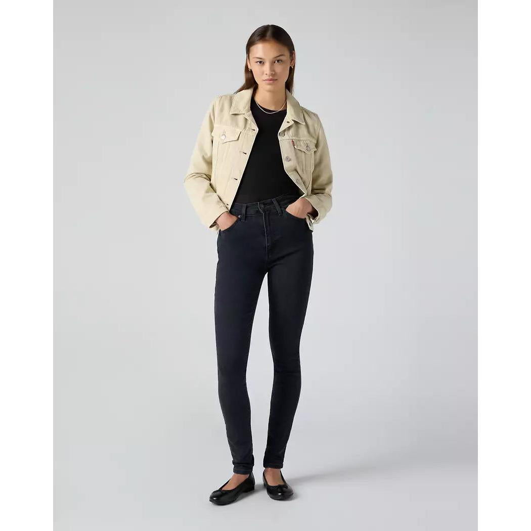 Jean Skinny Taille Haute Levi's Retro High Noir