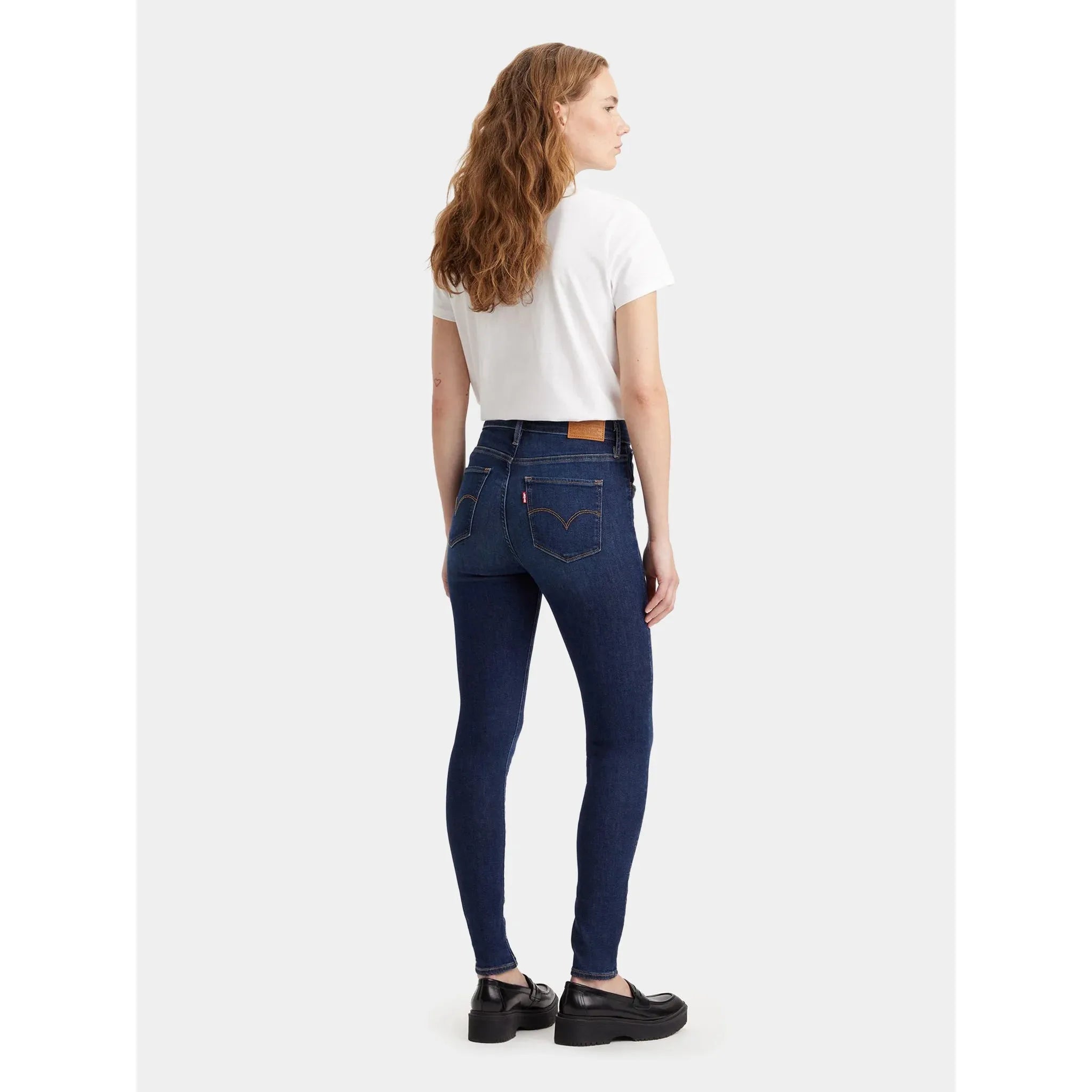 Jean Super Skinny Taille Haute Levi's 720 Bleu Foncé
