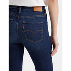Jean Super Skinny Taille Haute Levi's 720 Bleu Foncé