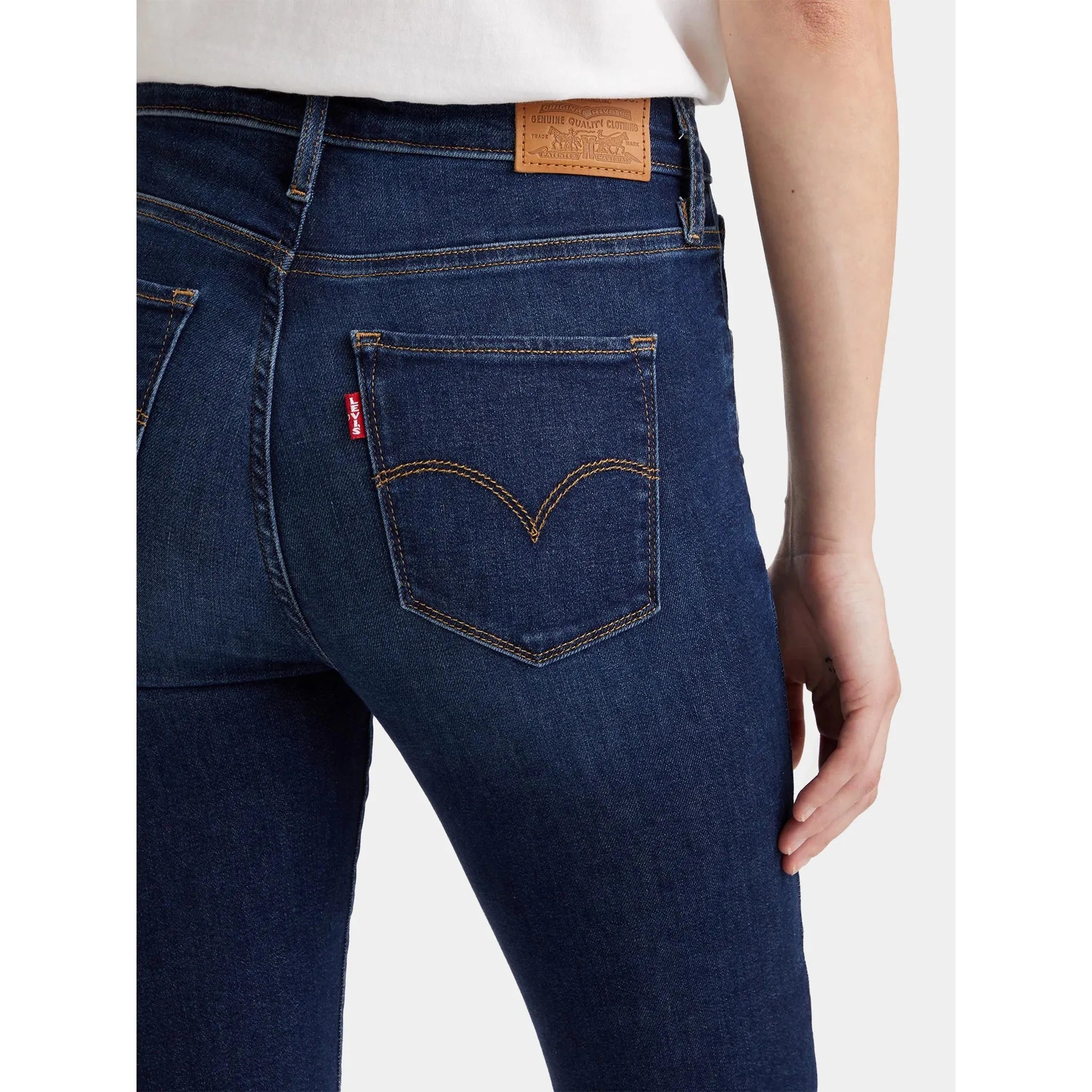 Jean Super Skinny Taille Haute Levi's 720 Bleu Foncé