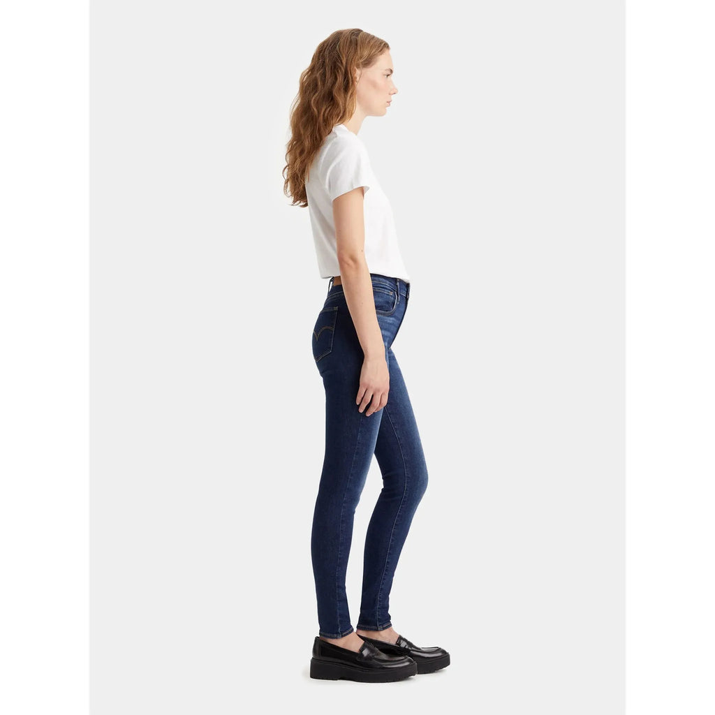 Jean Super Skinny Taille Haute Levi's 720 Bleu Foncé