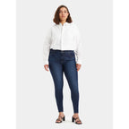 Jean Super Skinny Taille Haute Levi's 720 Bleu Foncé