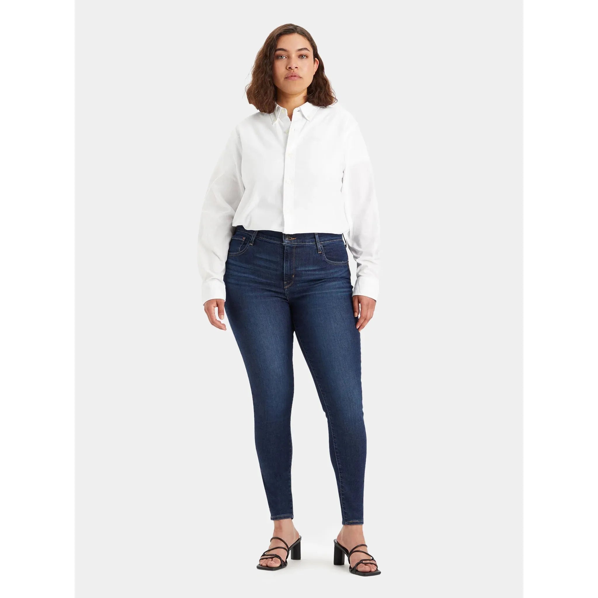 Jean Super Skinny Taille Haute Levi's 720 Bleu Foncé