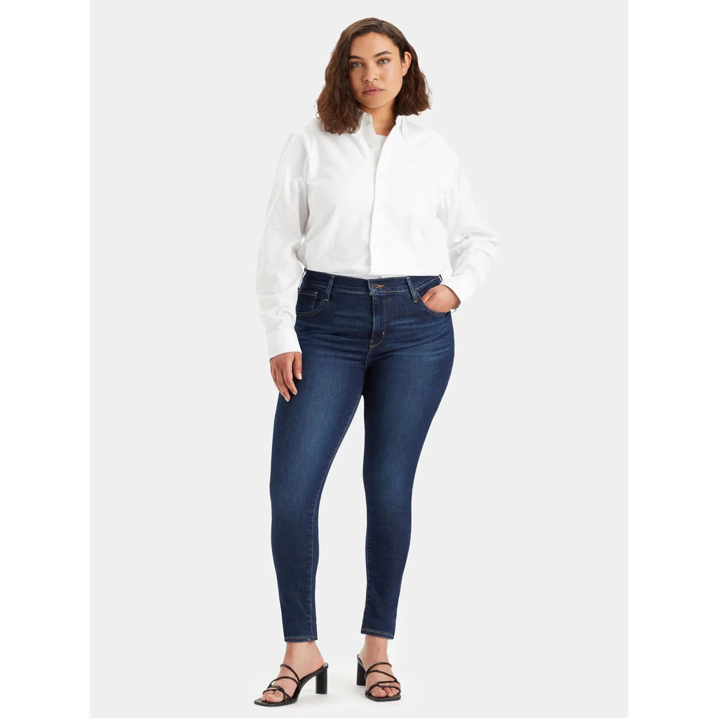 Jean Super Skinny Taille Haute Levi's 720 Bleu Foncé