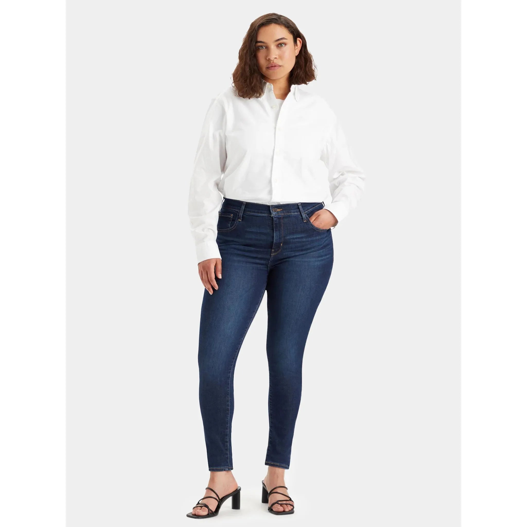 Jean Super Skinny Taille Haute Levi's 720 Bleu Foncé