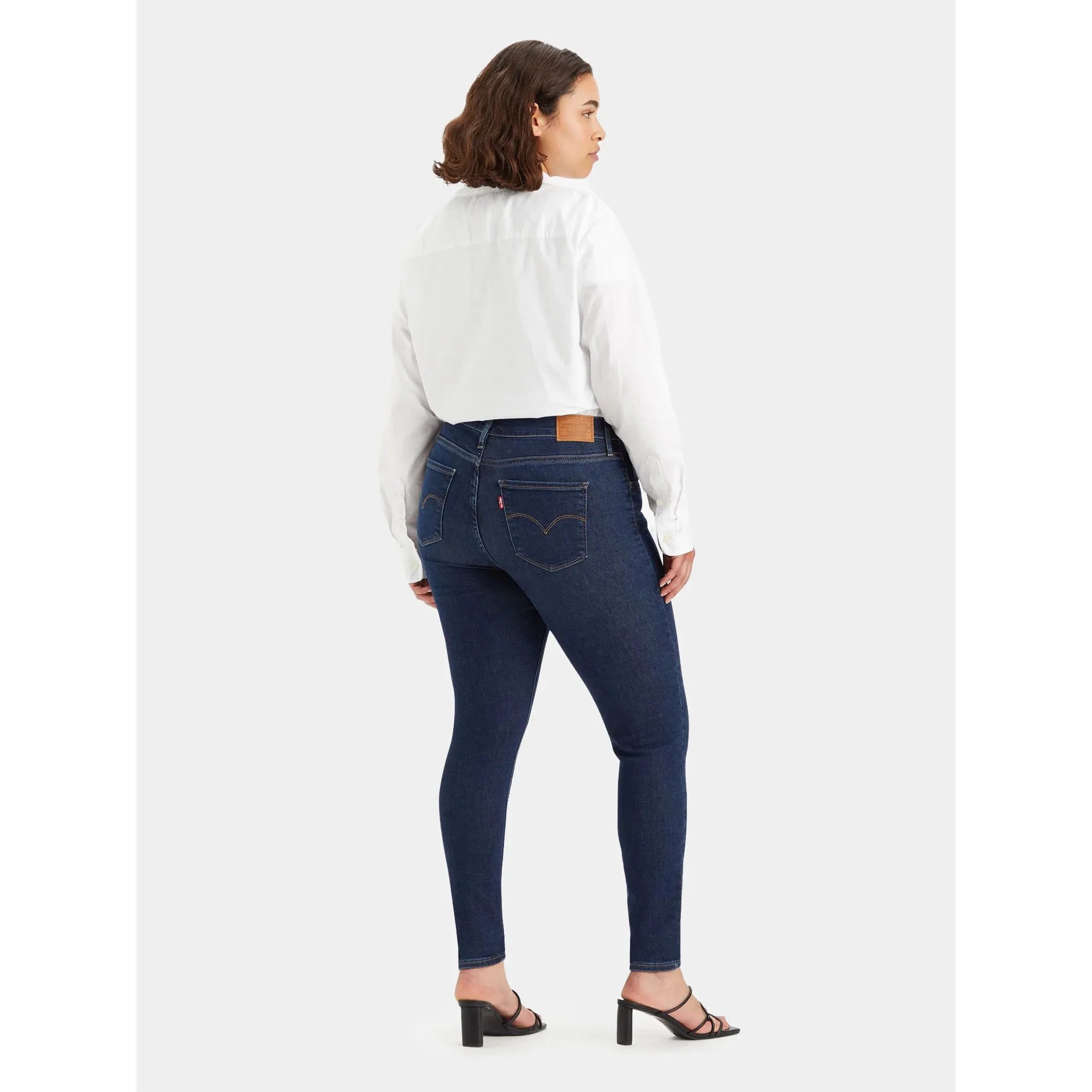 Jean Super Skinny Taille Haute Levi's 720 Bleu Foncé