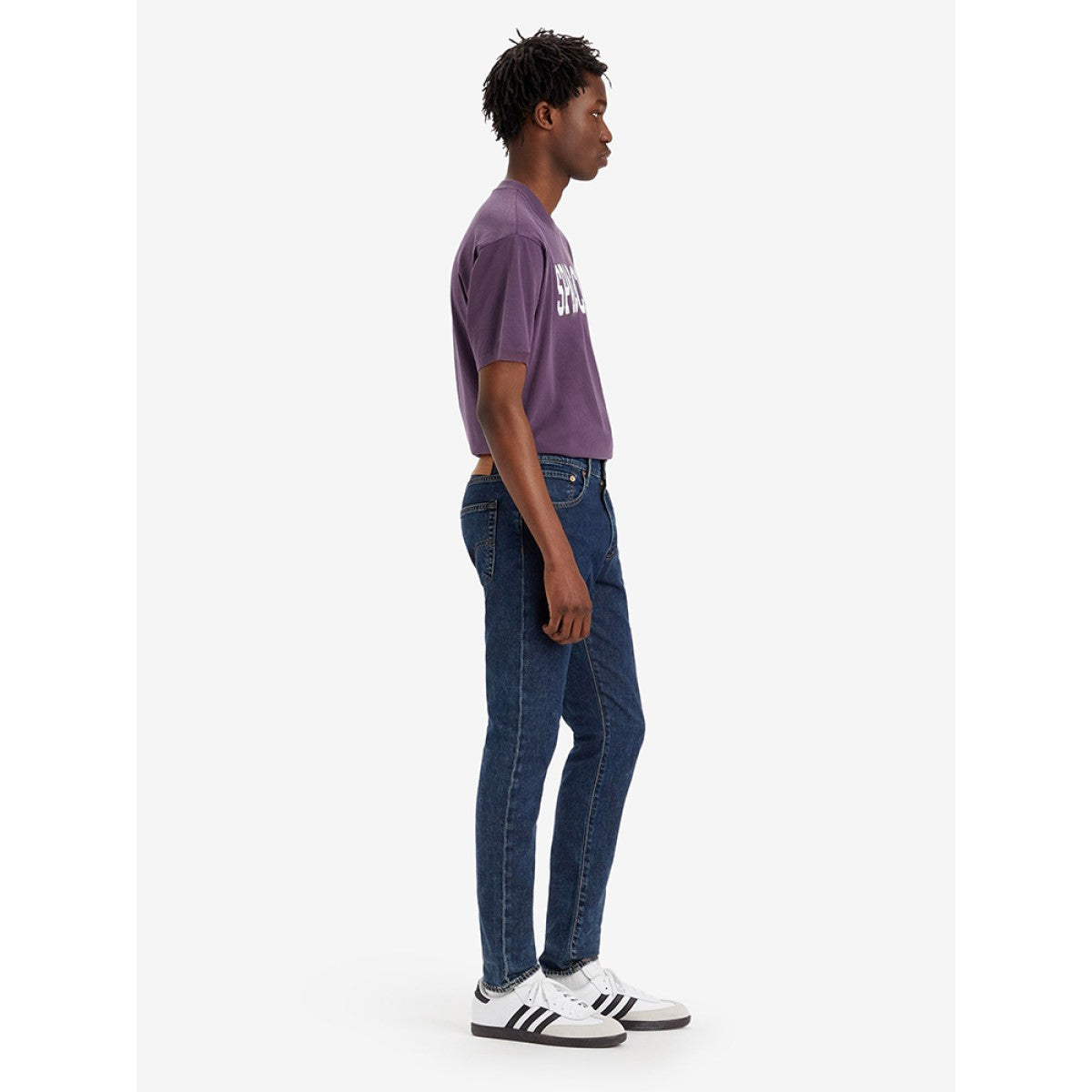 Jean Slim Tapered Taille Mi-Haute Levi's 512 Bleu