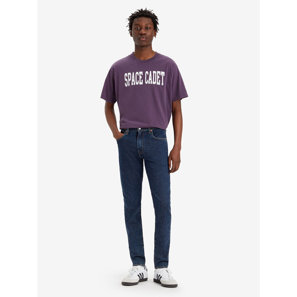 Jean Slim Tapered Taille Mi-Haute Levi's 512 Bleu