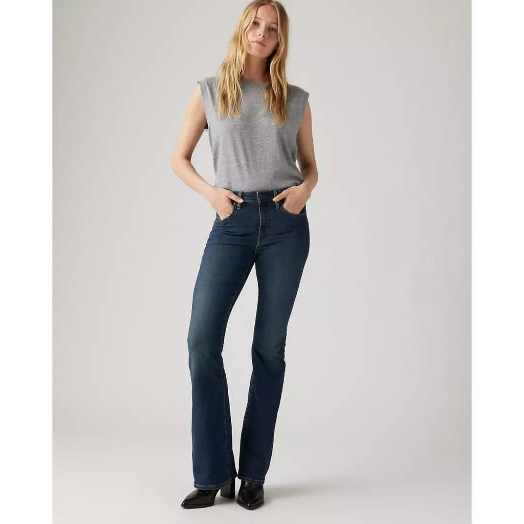 Jean Flare Taille Haute Levi's 726 Bleu