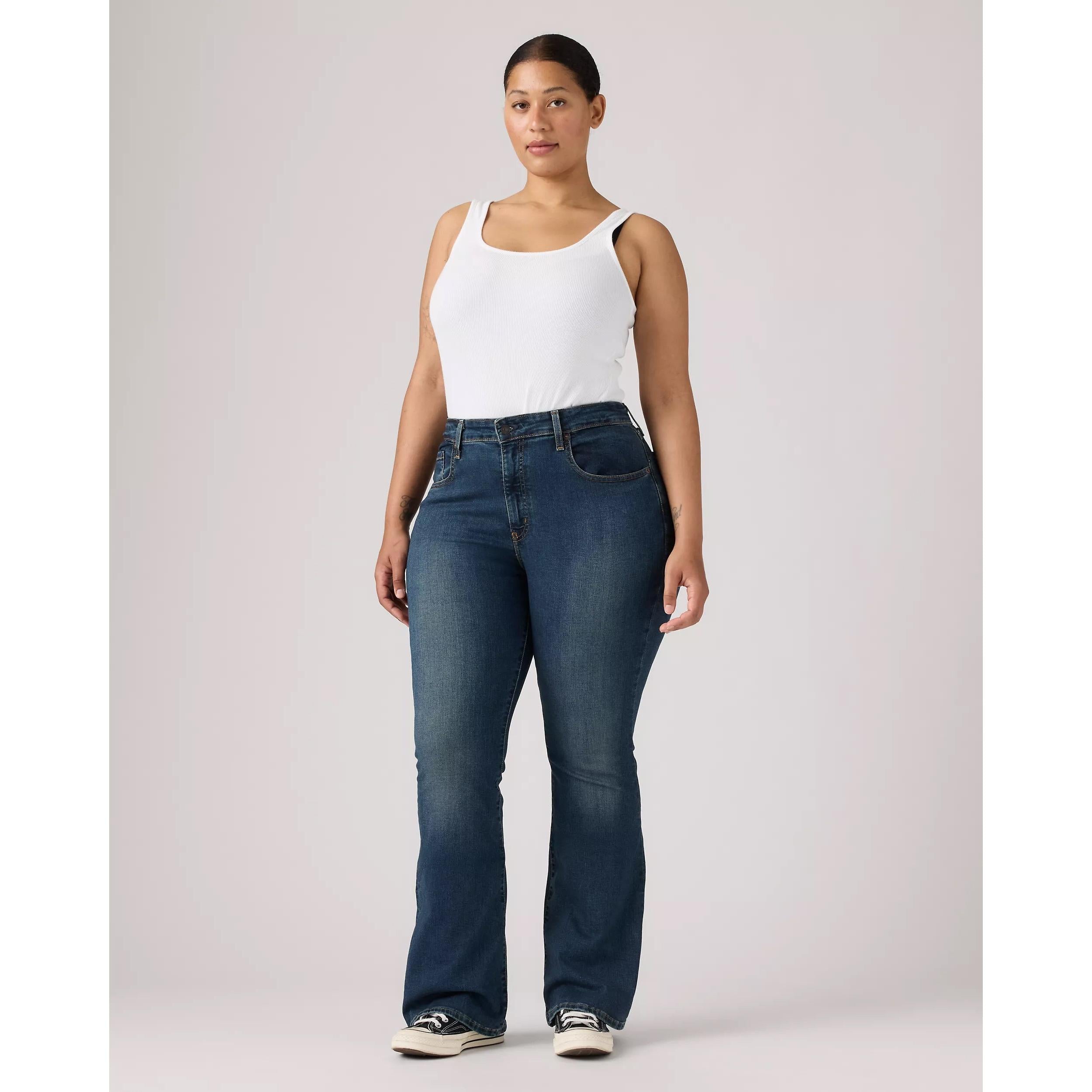 Jean Flare Taille Haute Levi's 726 Bleu