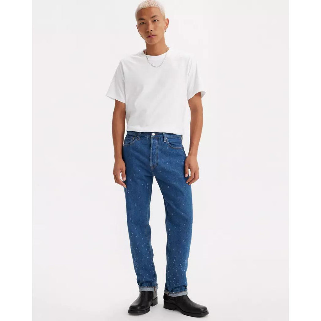 Jean Droit Taille Mi-Haute Levi's 501 1980S Bleu