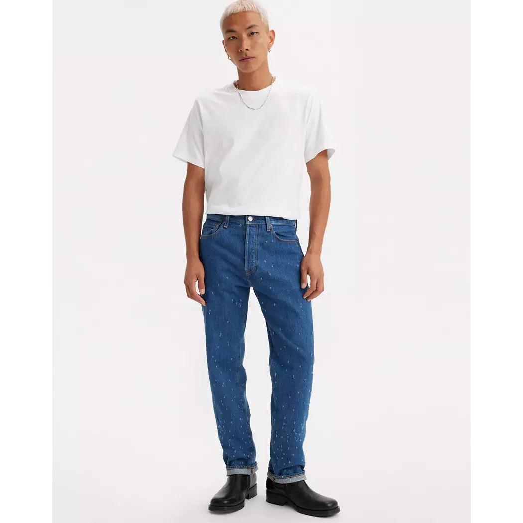Jean Droit Taille Mi-Haute Levi's 501 1980S Bleu
