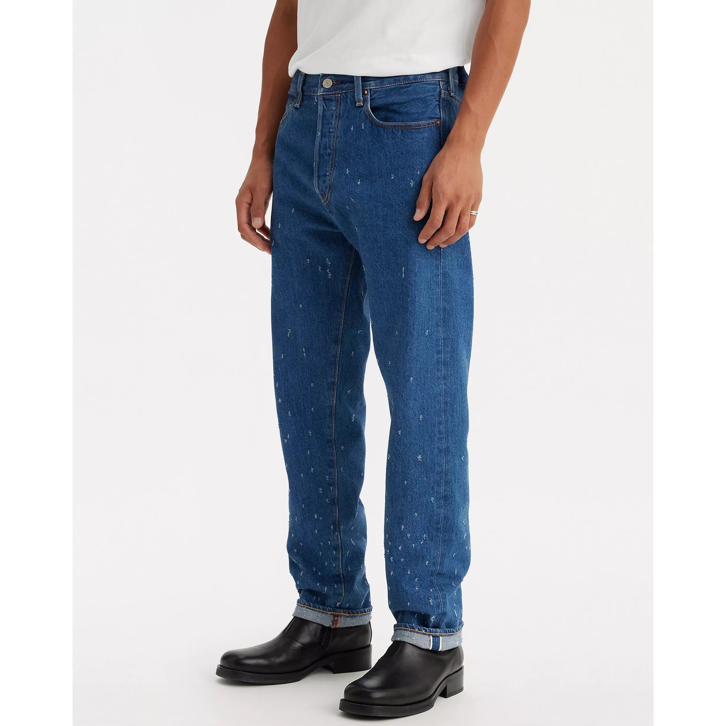 Jean Droit Taille Mi-Haute Levi's 501 1980S Bleu