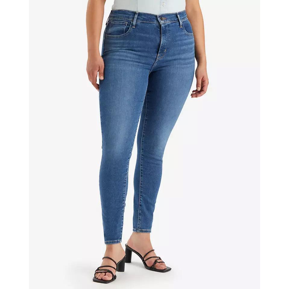 Jean Super Skinny Taille Haute Levi's 720 Bleu