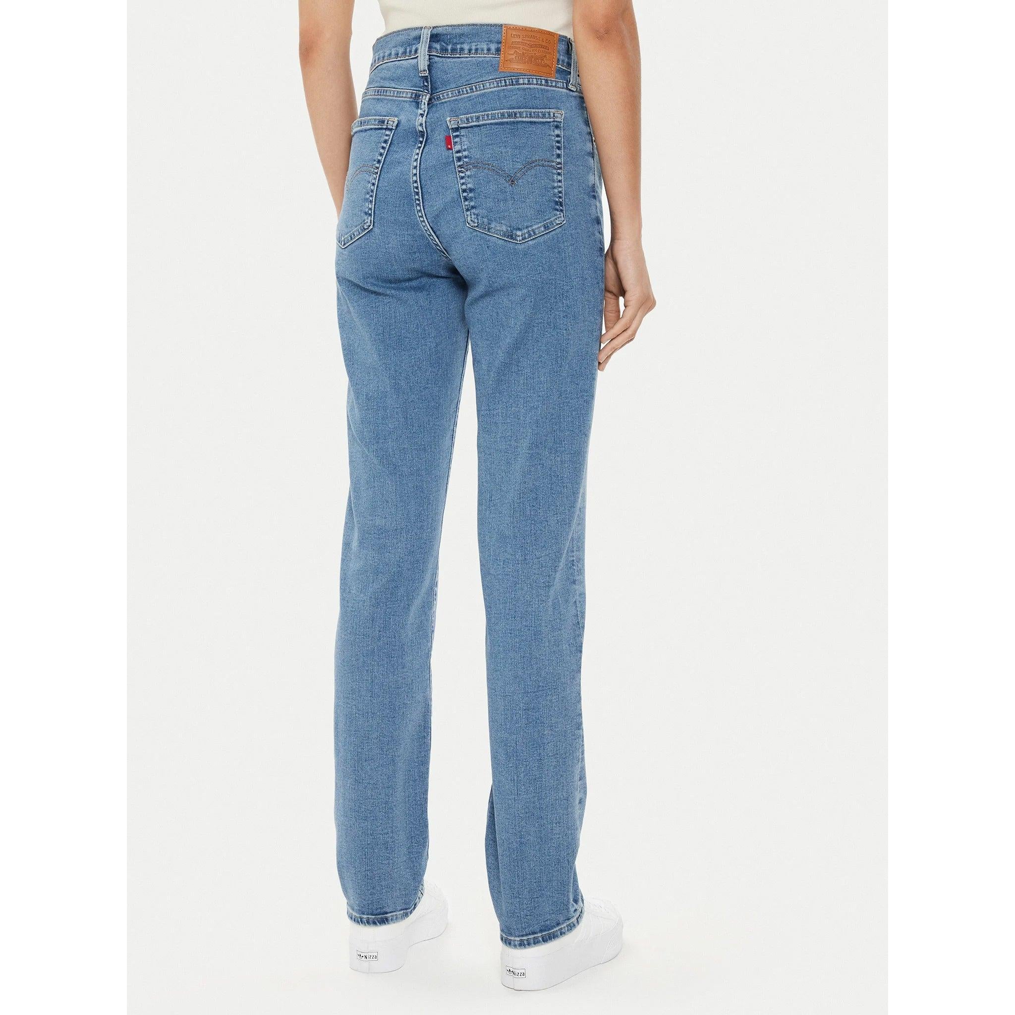 Jean Droit Taille Haute Levi's 724 Bleu