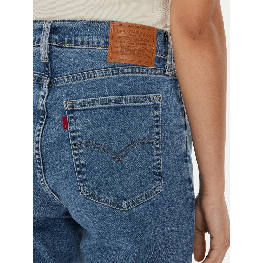 Jean Droit Taille Haute Levi's 724 Bleu