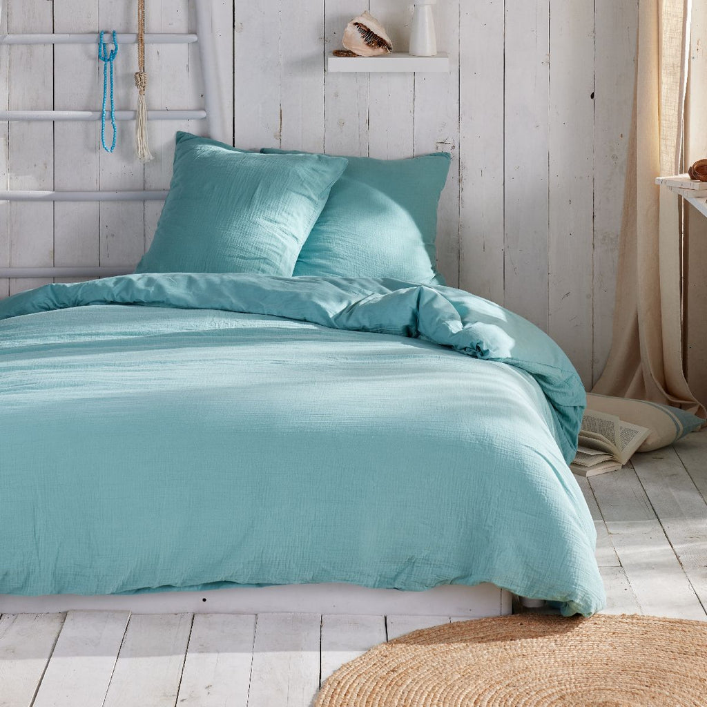 Cotton Gauze - Bedding Set - Denim