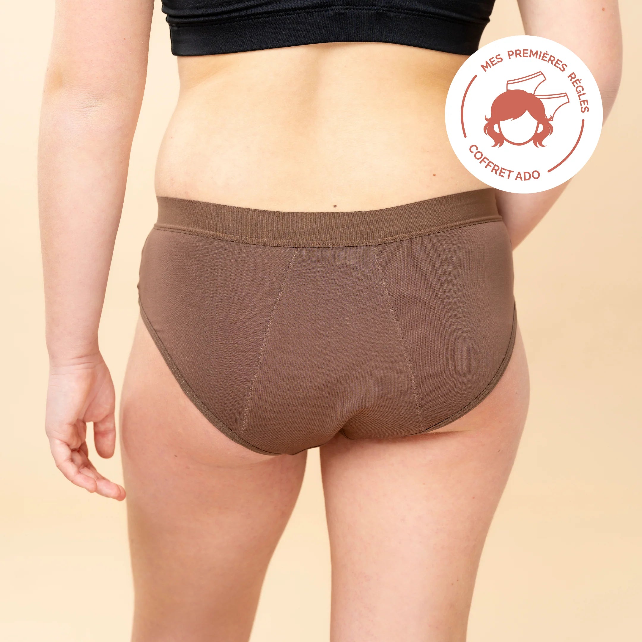 Volga : Mes premières règles - Culotte Menstruelle Flux Moyen - 3XS au XL