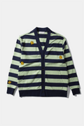 Cardigan Field Emrbroidery Navy