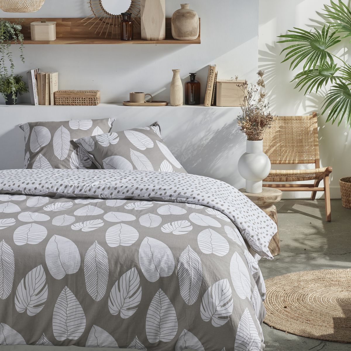 Mawira Zipped Set - Patterned Bedding Set 3.2 - Dune