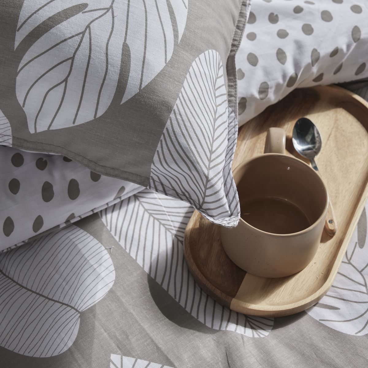 Mawira Zipped Set - Patterned Bedding Set 3.2 - Dune
