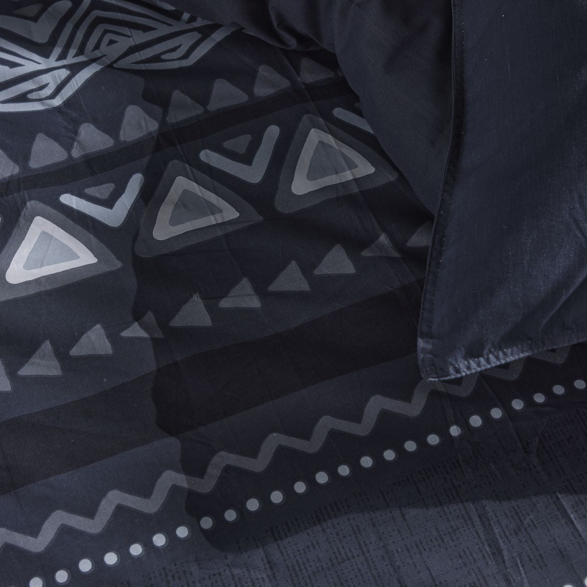 Mawira Juego Con Cremallera - Juego De Cama Estampado 3.6 - Carbón