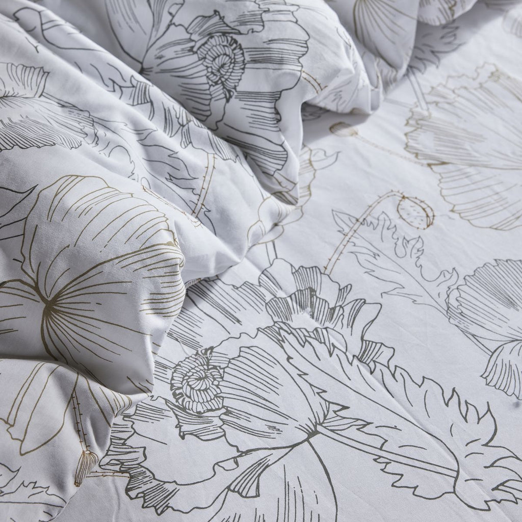 Mawira Juego con Cremallera - Juego de Cama Estampado 3.10 - Tiza