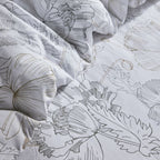 Mawira Juego con Cremallera - Juego de Cama Estampado 3.10 - Tiza