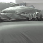 Percale Permanent Premium - Parure De Lit Piping Percale - Sauge