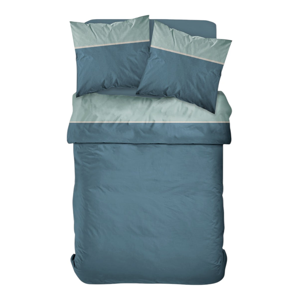Percale Permanent Premium - Juego De Cama Tricolor Percal - Celadón