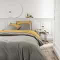 Percale Permanent Premium - Parure De Lit Tricolore Percale - Ocre