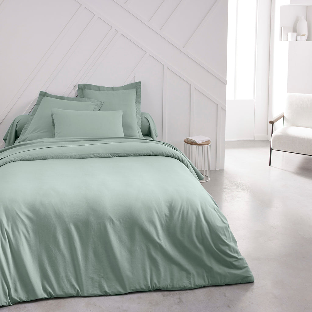 Percale Permanent Premium - Drap Housse Percale - Celadon